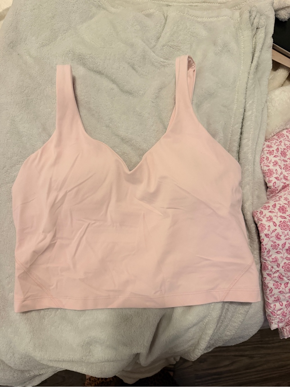 lululemon athletica Light Pink Seamless Tank Bralette